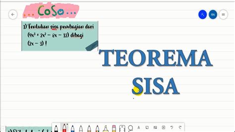 Suku Banyak Teorema Sisa Suku Banyak Youtube