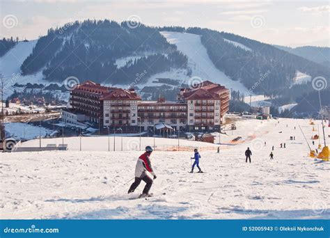 Bukovel Ski Resort Ukraine Stock Image Image Of Picturesque Slope