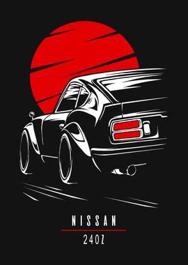 Nissan Z Poster Picture Metal Print Paint By Faissal Thomas