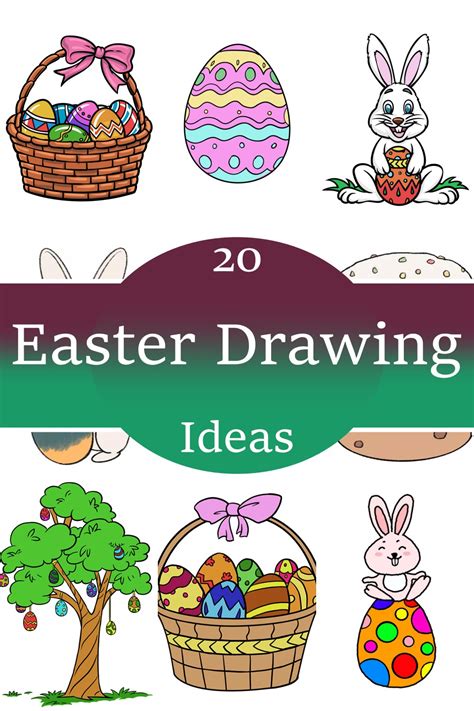 20 Easter Drawing Ideas For Festive Season - Drawings