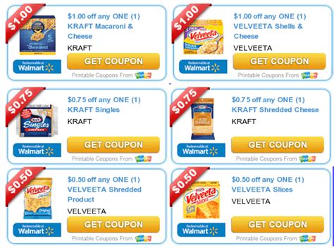 Lots of New Kraft Printable Coupons: Save on Cheese, Velveeta, Shells ...