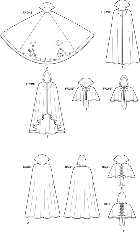 Simplicity Sewing Pattern S9008 Misses Cape With Tie Costumes 9008