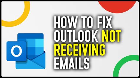 How To Fix Outlook Not Receiving Emails Youtube