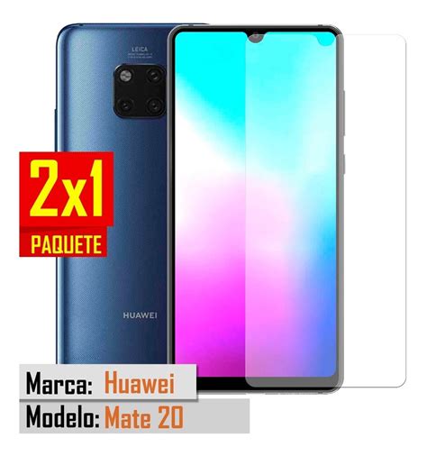 2 Mica Huawei Mate 20 Cristal Templado Glass Paquete 2 X 1 159 00