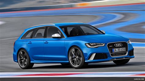 2014 Audi Rs6 Avant Estoril Blue Crystal Effect Front Hd Wallpaper 59 1920x1080