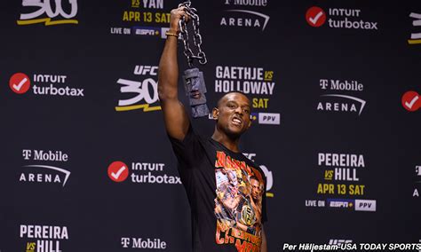 Alex Pereira Def Jamahal Hill At Ufc Best Photos