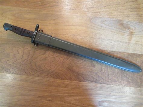 Us M1917 Trench Gun Bayonet And Wwii Scabbard Ebay