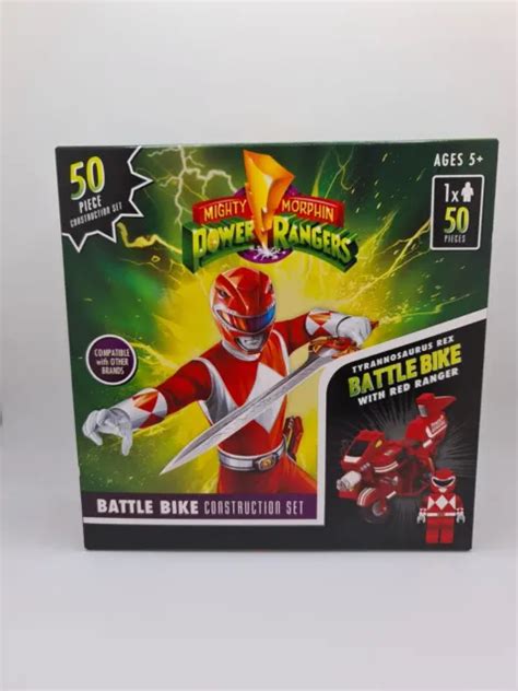 POWER RANGERS MIGHTY Morphin 50 Piece Construction Set Battle Bike Red