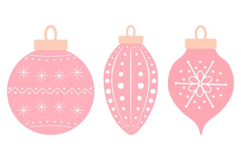 Cute Pink Christmas Clipart Svg Pink Christmas Sublimation By Irinashishkova Thehungryjpeg