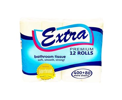 Extra Premium Bathroom Tissue 2 Ply 480 Sheets 12 Rolls