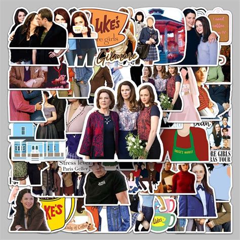 50piece Funny American Gilmore Girls Cartoon Fashion Waterproof Sticker