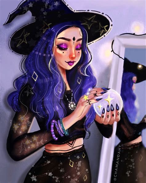 Pin By Chamandahy On Digital Artwork By Chamandahy Witch Drawing