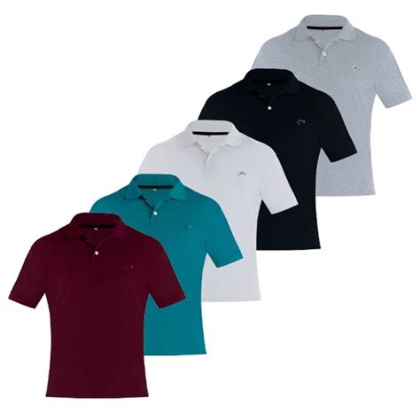 Kit C 3 Camisa Gola Polo Masculina Varias Cores Shopee Brasil