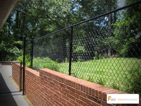 Residential Black Vinyl Coated Chain Link Fence - Fenceworkshop