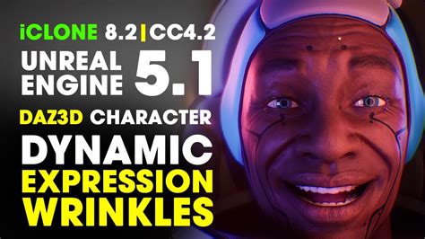 Unreal Engine Dynamic Expression Wrinkles On Daz D Character Via