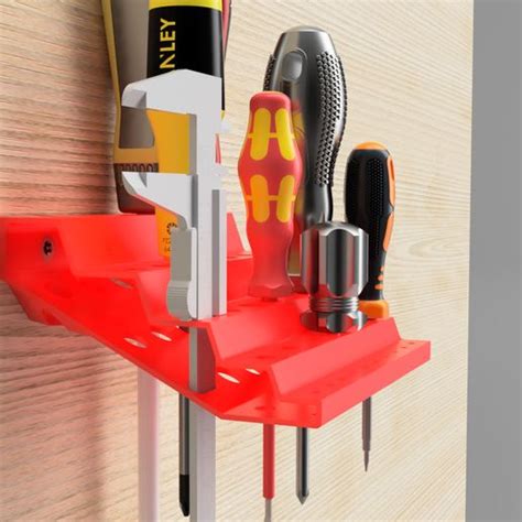 Stl File Screwdriver Wall Organizer・3d Printer Design To Download・cults