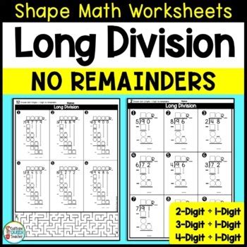 Division Facts With Divisors And Quotients From To With Long