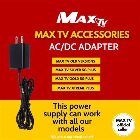 Ac Adapter For Max Tv Boxes Dc 5v 2a Input 100 240v Ac Max Tv Power Supply Ebay