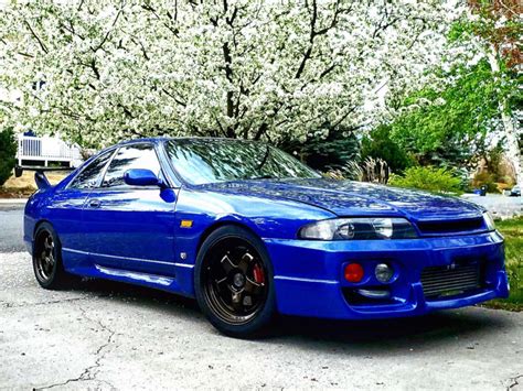 1993 Nissan Skyline R33 With 18x9 15 Envizio Rs1 And 255 40r18 Falken Azenis Rt660 And Coilovers