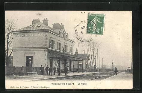 CPA VILLENEUVE LA GUYARD VUE intérieure vom La Gare 1908 EUR 3 00