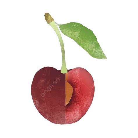 Dibujos Animados Creativos Acuarela Fruta Fresca Cereza Roja Png