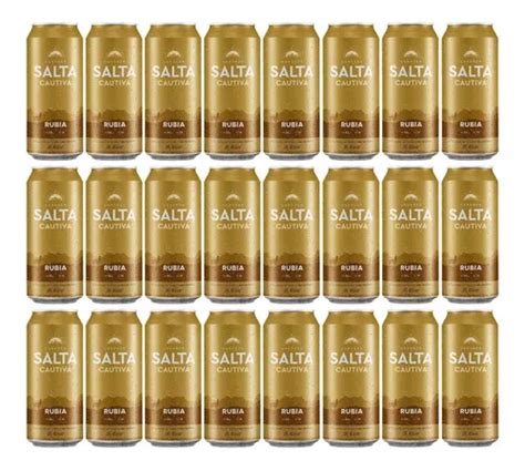 Cerveza Salta Cautiva Rubia Lata 473 Ml Pack X24 Fullescabio