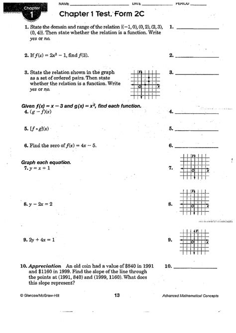 Glencoe Algebra 2 1 4 Writing Linear Equations Tessshebaylo