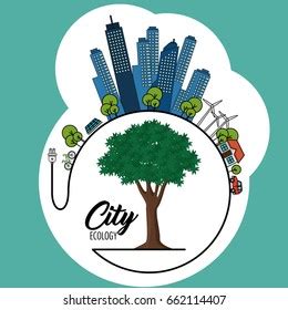 Eco Friendly City Design Stock Vector (Royalty Free) 662114407 | Shutterstock