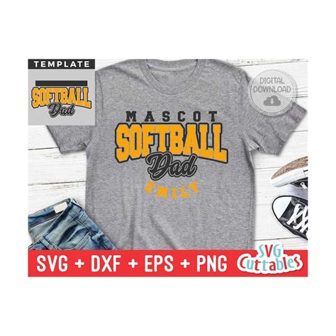 Softball svg - Softball Template - svg - eps - dxf - png - S - Inspire Uplift