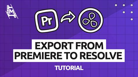 How To Export From Premiere To Davinci Resolve Tutorial MediaEquipt