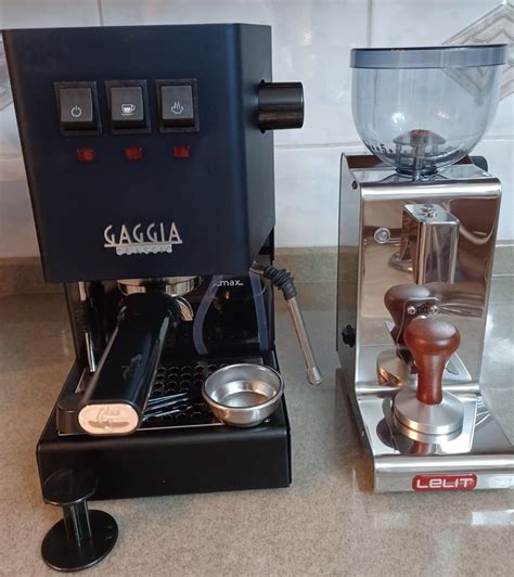 Gaggia Classic Pro Espresso Coffee Machine And Lelit Doserless Grinder