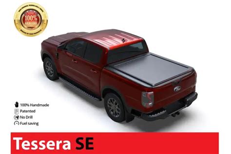 Tapa Enrollable Tessera Se En Negro Mate Ford Ranger Raptor