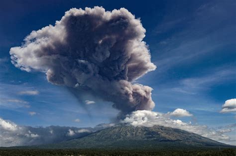 Balis Mt Agung Spews Ash In New Eruption