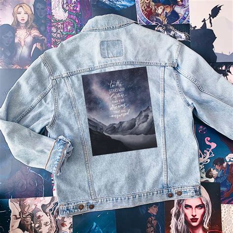 To The Stars Who Listen Poster Custom Denim Jacket - Nowstalgia