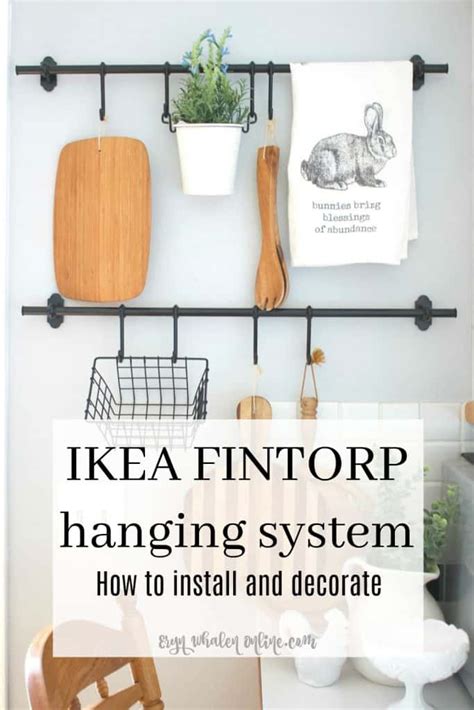 Ikea Fintorp Hanging System Installation And Decorating