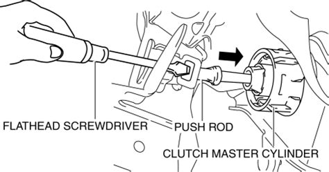 Mazda Service Manual Clutch Master Cylinder Removal Installation