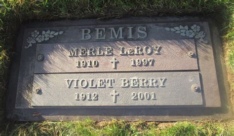 Merle Le Roy Bemis 1910 1997 Find A Grave Memorial