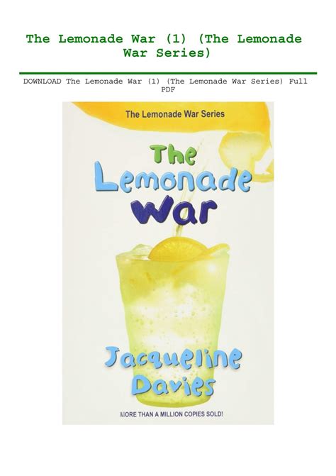 The Lemonade War Full Book Pdf
