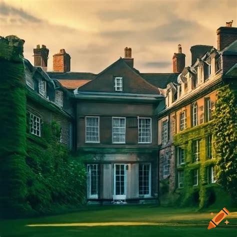 Image Of An Aged Brick Mansion In A Forest On Craiyon