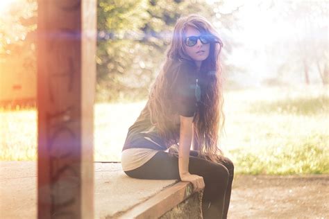 Wallpaper Sunlight Women Model Portrait Long Hair Sunglasses