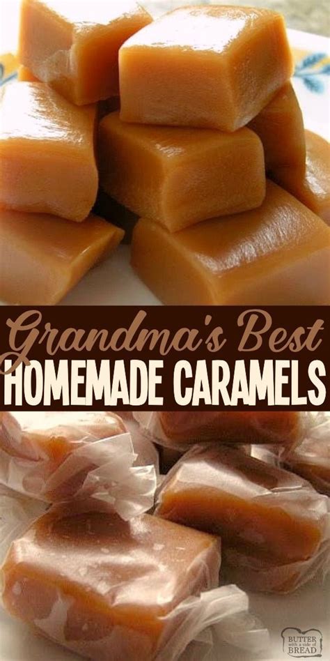 Homemade Caramels Homemade Caramel Recipes Homemade Caramel