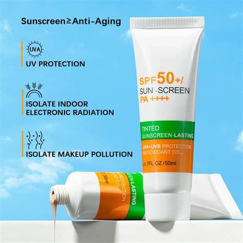 Spf 50 Advanced Face Sunscreen And Moisturizer For Uva And Uvb Protection Water Resistant Sun