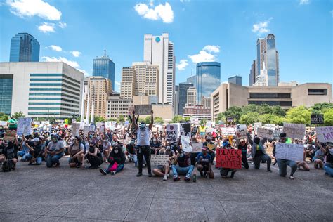 Scenes From What Was a Peaceful Protest In Downtown Dallas - D Magazine