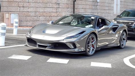 Ferrari F8 Tributo Driving On The Road In Monaco Youtube