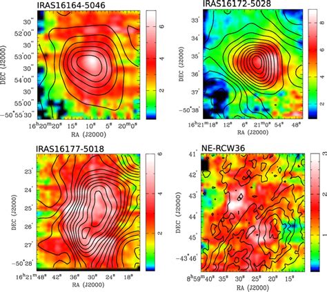 H 2 Column Density Map Contours Overlaid On C I Column Density Map