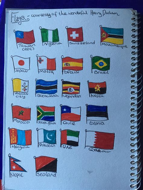 Random Flags Doodles In History Class R Vexillology