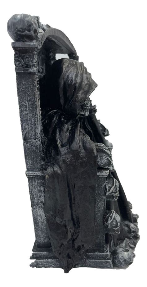 Estatua Caveira Morte No Trono Em Resina Exu Caveira Wiccaa