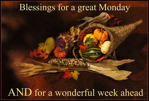 Monday Happy Monday Happy Thanksgiving Day Thanksgiving Blessings