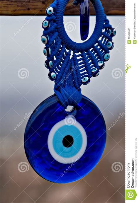 Amuleto De Vidro Azul Do Olho Mau Dos Amuletos De Nazar Foto De Stock