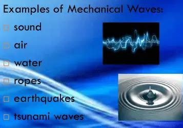 Difference between mechanical and matter waves with examples